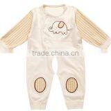 100% Cotton Long Sleeve Baby Rompers /cute Emboridery Baby Rompers thumbnail-1