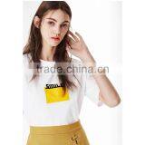 OEM Plain White Woman Fashion Design Custom Printing 100% Cotton Soft Loose Womens t Shirt thumbnail-1