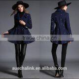 New Arrival Women Chic Fashion Long Cashmere Coat OEM Service thumbnail-6