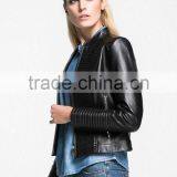 Autumn Custom Short Style Washed Sheep Leather Jacket Fashion Design thumbnail-5