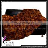 CX-D-87A Genuine Soft Long Hair Fox Carpets / Decorative Fox Fur Rug thumbnail-2