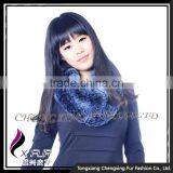 CX-B-76F 2016 Fashion Scarf Rex Rabbit Fur Snood Knitted Poncho And Shawl thumbnail-3