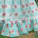 Latest Design 3 Year Old Girl Dress 100% Cotton Floral Two Piece Prom Baby Clothes Dress Set thumbnail-5