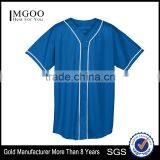 Youth Wicking Mesh Button Front Baseball Jersey Man Style Adult Double-Needle Hemmed Sport Tee Custom 100% Polyester Wicking thumbnail-1