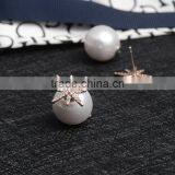 Zm53250a Wholesale Jewelry Pearl Stud Earrings White Pearl Stud Earrings thumbnail-3