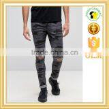 2016 New In Skinny Jeans Ripped Camo Jeans High Quality Jeans Custom thumbnail-1