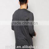 2016 China Manufacturers Summer Men Short Sleeve Double Sided Zipper100coton t Shirt thumbnail-1