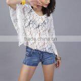 2017women Short Sleeve Shirt Sexy Summer Blouses thumbnail-4