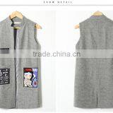 2017 Latest Designs Lady Casual Women Vest Winter for Wholesale thumbnail-4