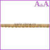 Black Dry Wedding Dress Decorative Trim Materials Fabric Chemical Embroidery With Beads Cord Guipure Bobbin Lace thumbnail-5