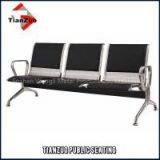 3 Seater Black Cushion Public Furniture Waiting Chair thumbnail-1