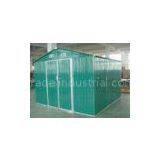 Green / White / Cream Movable 10x10 DIY Metal Shed For Workshop , Powder Coated Frame thumbnail-1