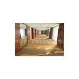 Brown Hotel Resturant Banquet Hall Handmade Wool Carpet With Nylon VS Wool