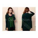 Warm Loose Long Knitwear Womens Sweaters , Lady Viscose Nylon Sweater in Paleturquoise thumbnail-1