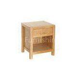 Small Simple Ash Wood Furniture Unique Square Bedside Table With Drawer thumbnail-1