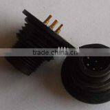 M12 Plastic Male Solder Type Front Mounting Waterproof Connector