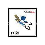 Light Duty Ratcheting Tie Down Strap 1'' 500KG / 1500LBS LC / 1500BS With S Hook thumbnail-1