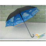 Blue Sky White Cloud Stick Umbrella thumbnail-1