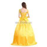 2017 Hot Wholesale Funny Prom Dress Halloween Costumes Cosplay Beauty and the Beast Princess Belle Costumes for Adult MFJ-0016 thumbnail-2