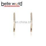 Wholesale Fashion Metal Women's Straight Wire Shape Earrings thumbnail-1