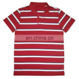 Beautiful strip polo,white and red strip design polo shirts for young and middle