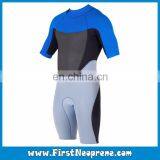 High Quality 2/3MM Premium Neoprene CR Men Short Sleeve Diving Shorty Wetsuit thumbnail-5