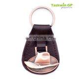 China Supplier Custom Made Leather Keychains With Metal Charm thumbnail-2