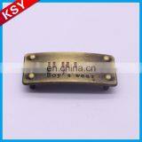 Best Selling China T-Shirt Tag Jeans Patch Label Brand Clothes Metal Logo