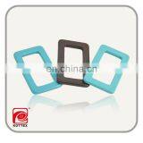 blue square belt buckle,polyester buckle,fashion plastic buckle