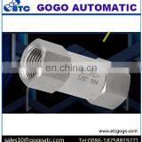 Aluminum or Stainless Steel or Plastic Pneumatic Check Valve 1/8 Mini Air Non Return thumbnail-5