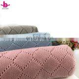 Cable Knit Newborn Baby Blanket Wholesale Kids Cashmere Knitted Blanket thumbnail-4