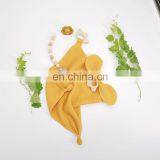 Wood Teething Muslin Organic Comforter Blanket Pacifier Chain 3 Pcs Set thumbnail-6
