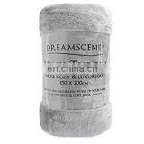 Silver Grey Travel Size Super Soft Fluffy Warm Solid Bed Throws Flannel Fleece Blanket thumbnail-6