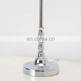 High-end Atmospheric Office Art Furnishings Handmade White Lampshade Silver-plated Metal Reading Lamp thumbnail-4