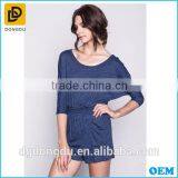 Elastic Cinched Waist Band Jumpsuit With Two Front Pockets thumbnail-5