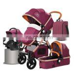 Portable 4 in 1 Baby Stroller Multifunctional Pushchair With Car Seat Luxury Pram thumbnail-4