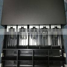 Automatic Metal RJ11 Trigger Smart Electronic Flip Top Mini Pos Cash Drawer 5 Bill Holders+8 Coins Holders Cash Tray Till thumbnail-2