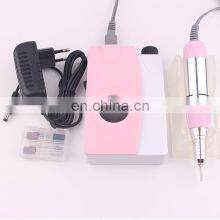 Hot Sell High Quality Pink Portable Cordless Rechargeable 25000RPM Manicure Nail Drill Machine Electric Nail File Machine thumbnail-2