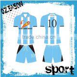Custom Made Fashion Blue Soccer Jersey Latest Design thumbnail-5