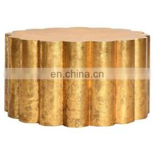 gold antique metal coffee table