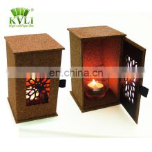 Custom luxury paper window candle gift box rigid cardboard candle packaging box wholesale