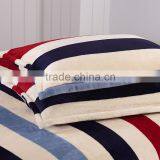 Chinese Best Selling 4pcs Twill Fabric Red and Black Stripe Print Full Duvet Cover Set Stripe Print Bedding Set thumbnail-4