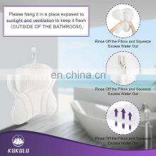 Wholesale 4D Butterfly Shape Air Mesh Bath Tub Pillow Anti Slip Spa Bathtub Bath Pillow thumbnail-5