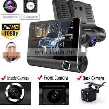 Best 4.0 Inch IPS Screen Triple Lens 1080p Full HD Car Video Camera Dash Cam Dual Camera HD Digital Black Box For Car thumbnail-2