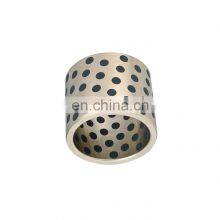 Factory Graphite Brass Bushing Bearing Copper Base Solid Lubricating Bearing High Quality Hot Selling thumbnail-2