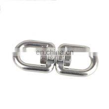 Wholesale KeyChain Hooks Stainless Steel Swivel Double End Eye Swivels Shackle Factory Rigging Hardware Chain Fittings thumbnail-5