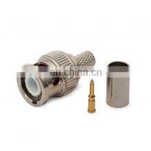 Fast Delivery Zinc Alloy Male BNC Crimp Connector For RG6 RG59