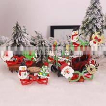 Santa Claus Xmas Tree Elk Glasses Frame Christmas Xmas Cute Cartoon Glasses Frame Christmas Gifts for Kids thumbnail-3