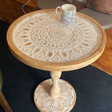 Old Round Coffee Table thumbnail-3