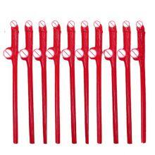 Bulk 10pcs Funny Pennis Straws - Adult Bachelorette Party Hen Night Supplies